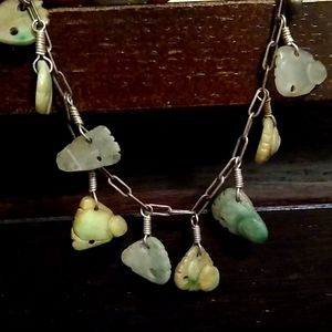 Jade Buddha charm bracelet